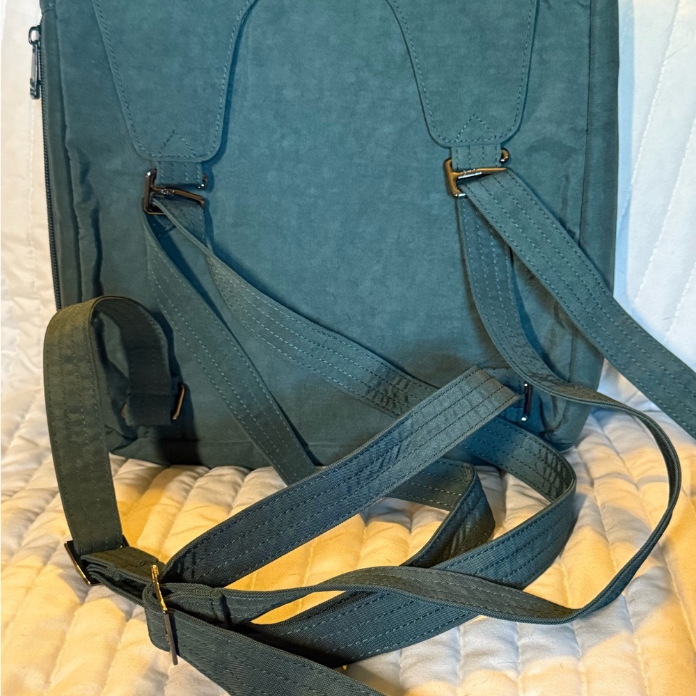 Monorail Convertible Rfid Cross Body Bag Peacock Teal - Picture 2 of 14